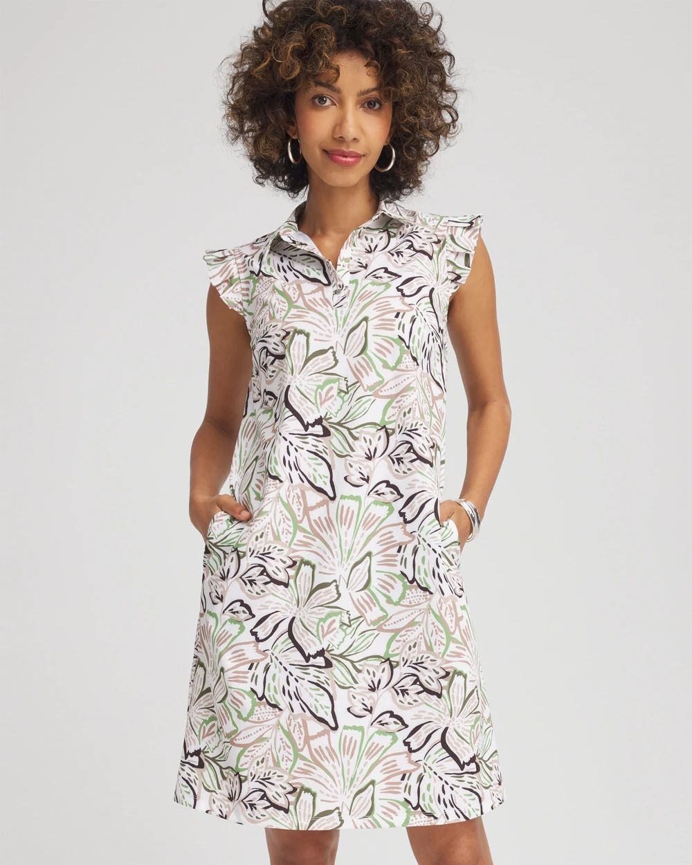 Zenergy® UPF Mesh-Trim Bungee Dress | Chico's